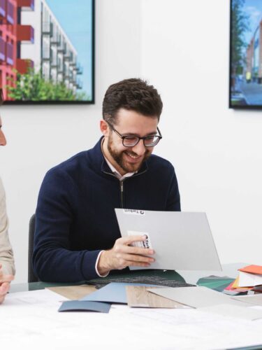 Staff photography at the Corstorphine & Wright architects Glasgow office.