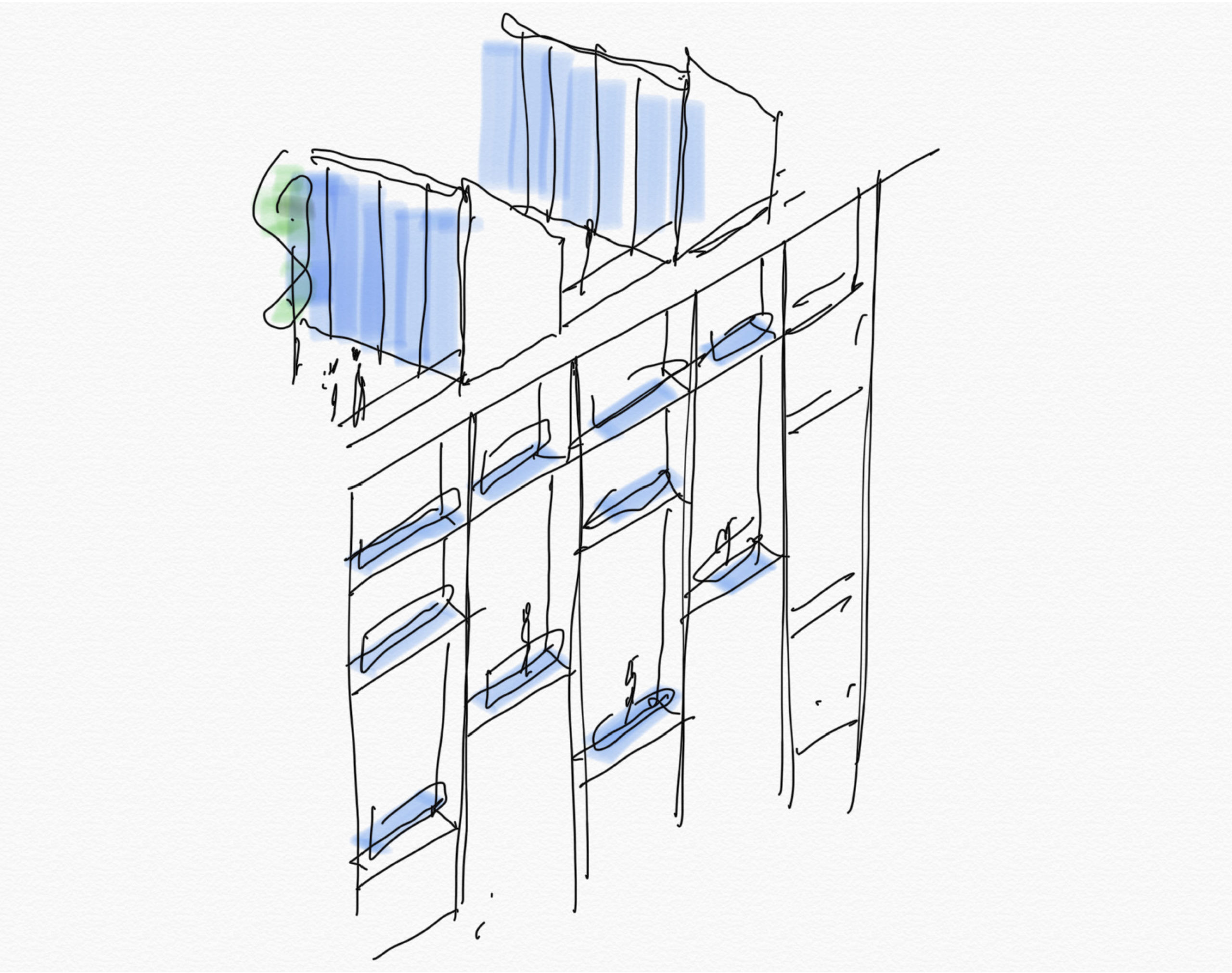 Early concept roof forms